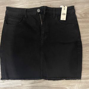 Black Denim Skirt